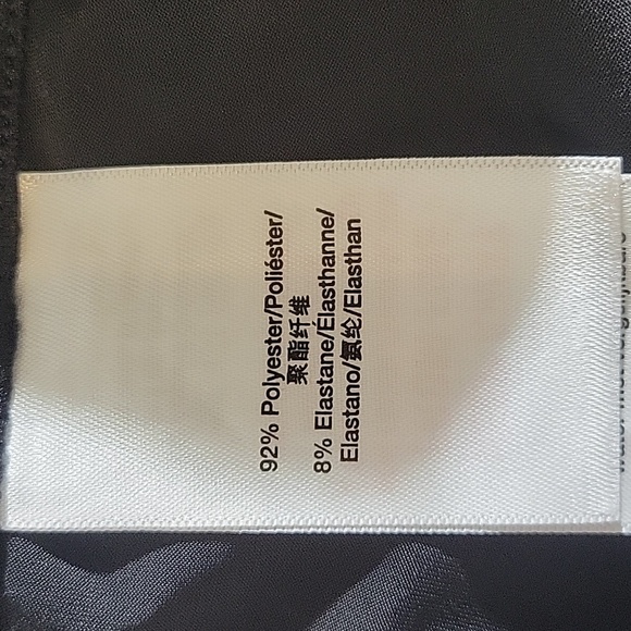 DKNY SPORT HIGH WAISTED CROPPED FAUX LEATHER LEGGINGS - Picture 9 of 12